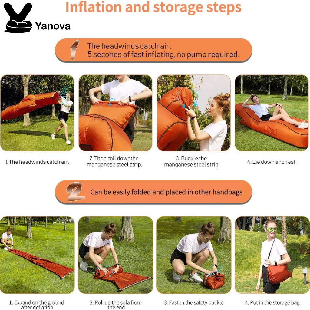 Yanova Inflatable Air Lounger Pro